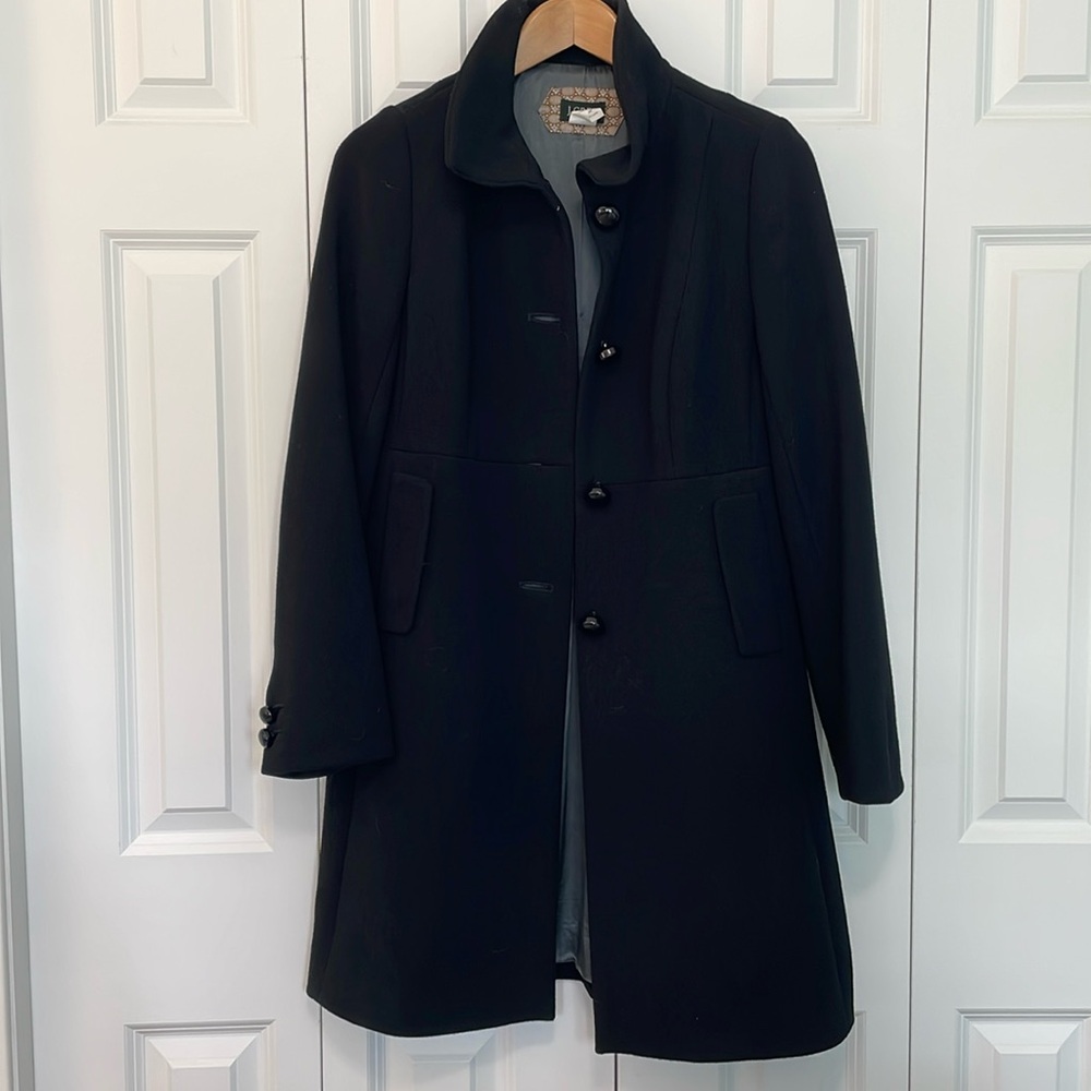 Vintage J.Crew Lady Coat - Black - Size 6